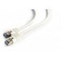 PATCH CORD FTP GEMBIRD Cat6- cupru-aluminiu- 0.5 m- alb- AWG26- ecranat PP6-0.5M/W (include TV 0.06 lei)