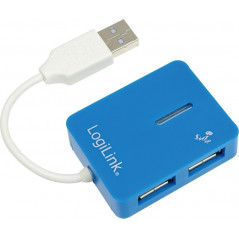 HUB extern LOGILINK- porturi USB: USB 2.0 x 4- conectare prin USB 2.0- cablu 0.05 m- albastru- UA0136  (include TV 0.75 lei)