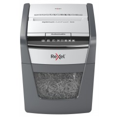 Distrugator automat documente Rexel OPTIMUM 50X - 50 coli- P4- cross-cuttip confeti)- cos 20 litri- negru-gri- 2020050XEU