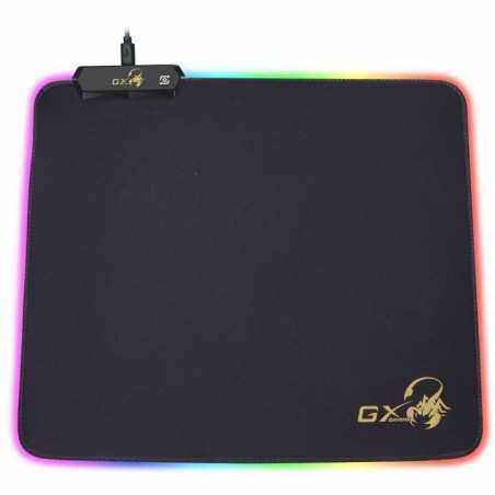 Mouse PAD GENIUS- GX-Pad 300S RGB- gaming - cu led- cauciuc si material textil- 320 x 270 x 3 mm- negru - iluminat RGB- 31250005