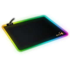 Mouse PAD GENIUS- GX-Pad 300S RGB- gaming - cu led- cauciuc si material textil- 320 x 270 x 3 mm- negru - iluminat RGB- 31250005