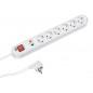 Priza cu protectie Smart 381.2501K- Numar iesiri 6- Schuko- Lungime cablu 1.5 m- Protectie la supratensiuni- intrerupator- 381.2