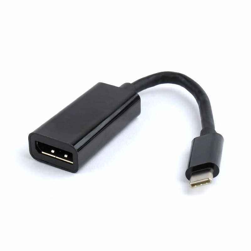 CABLU video GEMBIRD- adaptor USB 3.1 Type-CT) la DisplayPortM)- 15cm- rezolutie maxima 4K UHD3840 x 2160) la 60 Hz- negru- A-CM-
