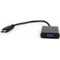 CABLU video GEMBIRD- adaptor HDMIT) la VGAM)- 15cm- rezolutie maxima Full HD1920 x 1080) la 60Hz- negru- A-HDMI-VGA-04i)