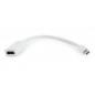 CABLU video GEMBIRD- adaptor Mini-DisplayPortT) la HDMIM)- 10cm- rezolutie maxima Full HD1920 x 1080) la 60Hz- alb- A-mDPM-HDMIF