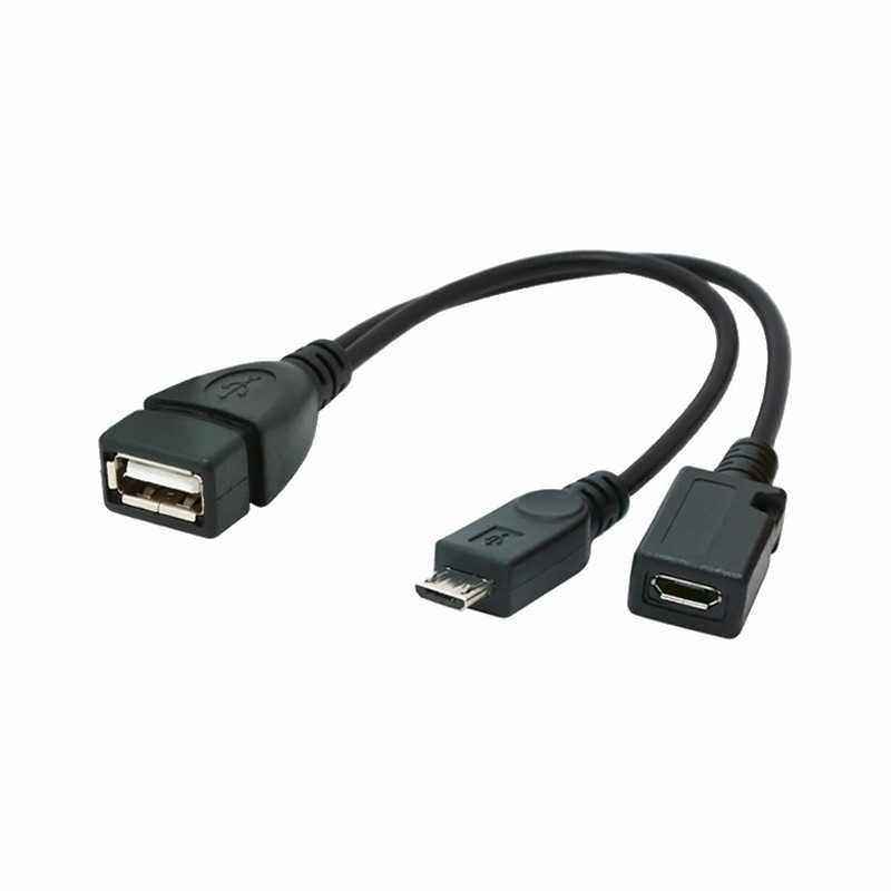 CABLU adaptor OTG GEMBIRD- pt. smartphone- Micro-USB 2.0T) la USB 2.0M)- 15cm- asigura conectarea telef. la o tastatura- mouse-