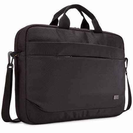 GEANTA CASE LOGIC- pt. notebook de max. 15.6 inch- 1 compartiment- buzunar frontal x 2- waterproof- poliester- negru- ADVA-116 B