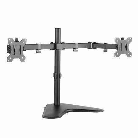 SUPORT de birou LOGILINK- pt 2 TV/monitor plat- curbat- diag. max 32 inch- rotatie- inclinare- pivotare- orizontala- verticala-