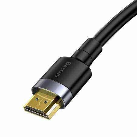CABLU video Baseus Cafule- HDMIT) la HDMIT)- rezolutie maxima 4K UHD3840 x 2160) la 60 Hz- conectori auriti- 5m- negru CADKLF-H0
