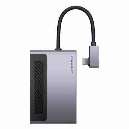 DOCKING Station Baseus Magic Multifunctional- conectare PC USB Type-C- USB 3.0 x 1- 3.5mm jack-card reader MicroSD/SD- USB Type