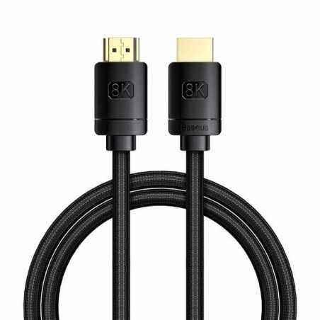 CABLU video Baseus High Definition- HDMIT) la HDMIT)- versiunea 2.1- rezolutie maxima 8K UHD7680 x 4320) la 60 Hz- conectori aur