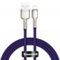 CABLU alimentare si date Baseus Cafule Metal- Fast Charging Data Cable pt. smartphone- USB la Lightning Iphone 2.4A- 1m- violet