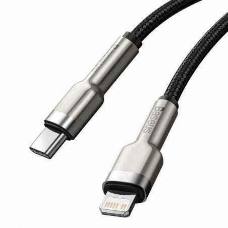CABLU alimentare si date Baseus Cafule Metal- Fast Charging Data Cable pt. smartphone- USB Type-C la Lightning Iphone PD 20W- 2m