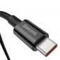 CABLU alimentare si date Baseus Superior- Fast Charging Data Cable pt. smartphone- USB Type-C la USB Type-C 100W- 1m- negru CATY