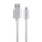 CABLU alimentare si date GEMBIRD- pt. smartphone- USB 2.0T) la LightningT)- 1.8m- premium- conectori auriti- cablu cu impletire