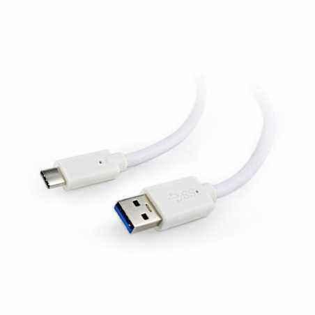 CABLU alimentare si date GEMBIRD- pt. smartphone- USB 3.0T) la USB 3.1 Type-CT)- 1.8m- alb- CCP-USB3-AMCM-6-Wi)