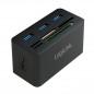 HUB extern LOGILINK- porturi USB: USB 3.0 x 3- conectare prin USB 3.0- alte porturi: SD- MicroSD- M2- MS Duo/Pro- CF- negru- CR0