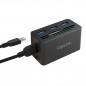 HUB extern LOGILINK- porturi USB: USB 3.0 x 3- conectare prin USB 3.0- alte porturi: SD- MicroSD- M2- MS Duo/Pro- CF- negru- CR0