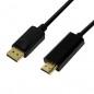 CABLU video LOGILINK- adaptor DisplayPortT) la HDMIT)- 5m- conectori auriti- rezolutie maxima 4K UHD3840 x 2160) la 30 Hz- negru