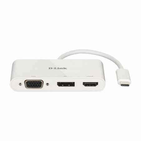 DOCKING Station D-Link universal- conectare PC USB Type C- Thunderbolt 3- nu- porturi video VGA x 1- Display Port x 1- HDMI x 1-