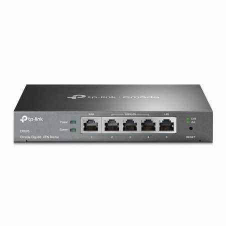 ROUTER TP-LINK wired Gigabit- 1 Gigabit WAN + 1 Gigabit LAN + 3 Changeable Gigabit WAN/LAN Ports - tehnologie VPN ER605 timbru v