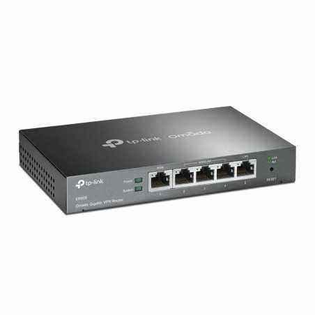 ROUTER TP-LINK wired Gigabit- 1 Gigabit WAN + 1 Gigabit LAN + 3 Changeable Gigabit WAN/LAN Ports - tehnologie VPN ER605 timbru v