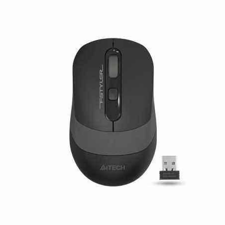 MOUSE A4tech- gaming- wireless- 2.4GHz- optic- 2000 dpi- butoane/scroll 4/1- buton selectare viteza- negru / gri- FG10 Grey