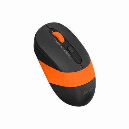 MOUSE A4tech- gaming- wireless- 2.4GHz- optic- 2000 dpi- butoane/scroll 4/1- buton selectare viteza- negru / portocaliu- FG10 Or