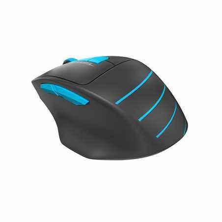 MOUSE A4tech- gaming- wireless- 2.4GHz- optic- 2000 dpi- butoane/scroll 6/1- buton selectare viteza- negru / albastru- FG30 Blue