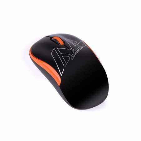 MOUSE A4tech- PC sau NB- wireless- 2.4GHz- optic- 1000 dpi- butoane/scroll 3/1- - negru / portocaliu- G3-300N-BO