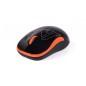 MOUSE A4tech- PC sau NB- wireless- 2.4GHz- optic- 1000 dpi- butoane/scroll 3/1- - negru / portocaliu- G3-300N-BO
