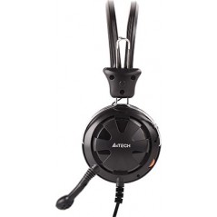 CASTI A4tech- ComfortFIt- cu fir- standard- utilizare multimedia- microfon pe brat- conectare prin Jack 3.5 mm x 2- negru- HS-28