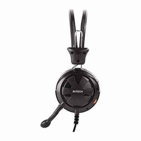 CASTI A4tech- ComfortFIt- cu fir- standard- utilizare multimedia- microfon pe brat- conectare prin Jack 3.5 mm x 2- negru- HS-28