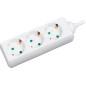 PRELUNGITOR LOGILINK- Schuko x 3- conectare prin SchukoT)- cablu 1.4 m- 16 A- protectie copii- alb- LPS205)