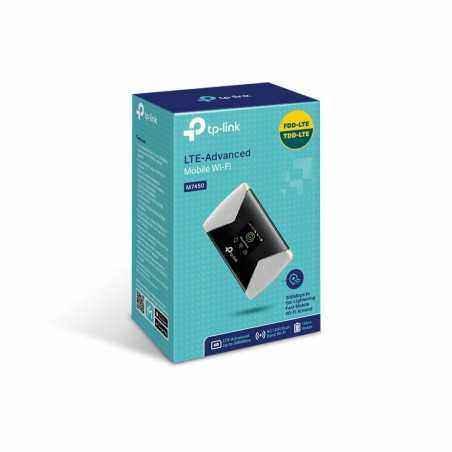 ROUTER TP-LINK wireless. portabil- 4G Mobile Wi-Fi- 300Mbps- Internal LTE Modem- SIM card slot- TFT screen display- rechargeable