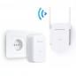 Kit Powerline Wi-Fi Gigabit MERCUSYS- Wi-Fi de 300 Mbps 2.4Ghz- tehnologie AV2- AV1000- pana la 1000 Mbps- RJ-45 x 1 porturi 10/