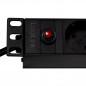 PDU LOGILINK 1U pt. rack 19 inch- 8 prize Schuko- intrare Schuko- max 16 A- on/off- protectie la supratensiune- 2 x USB 2.1A- 2