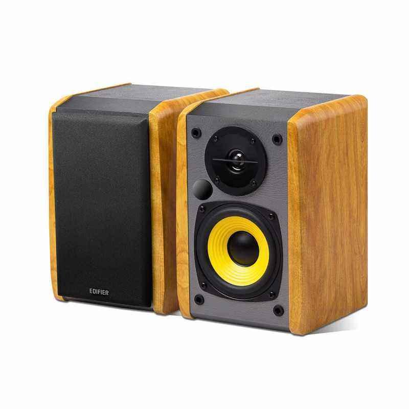 BOXE EDIFIER 2.0- RMS: 24W2 x 12W)- bluetooth- volum- bass- conectare simultana cu 2 echipamente BT- 220V alimentare- brown R10
