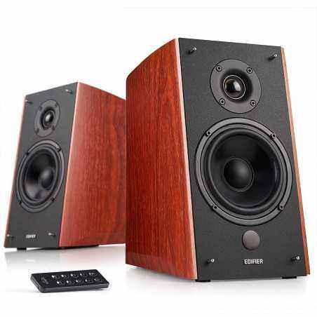 BOXE EDIFIER 2.0- RMS: 120W2 x 24W- 2 x 36W)- bluetooth telecomanda wireless- volum- bass- treble- brown- R2000DB-BR TV 8 lei)