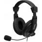 CASTI Spacer- cu fir- standard- utilizare multimedia- microfon pe brat- conectare prin Jack 3.5 mm x 2- negru- SPK-222-)