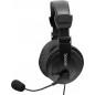 CASTI Spacer- cu fir- standard- utilizare multimedia- microfon pe brat- conectare prin Jack 3.5 mm x 2- negru- SPK-222-)