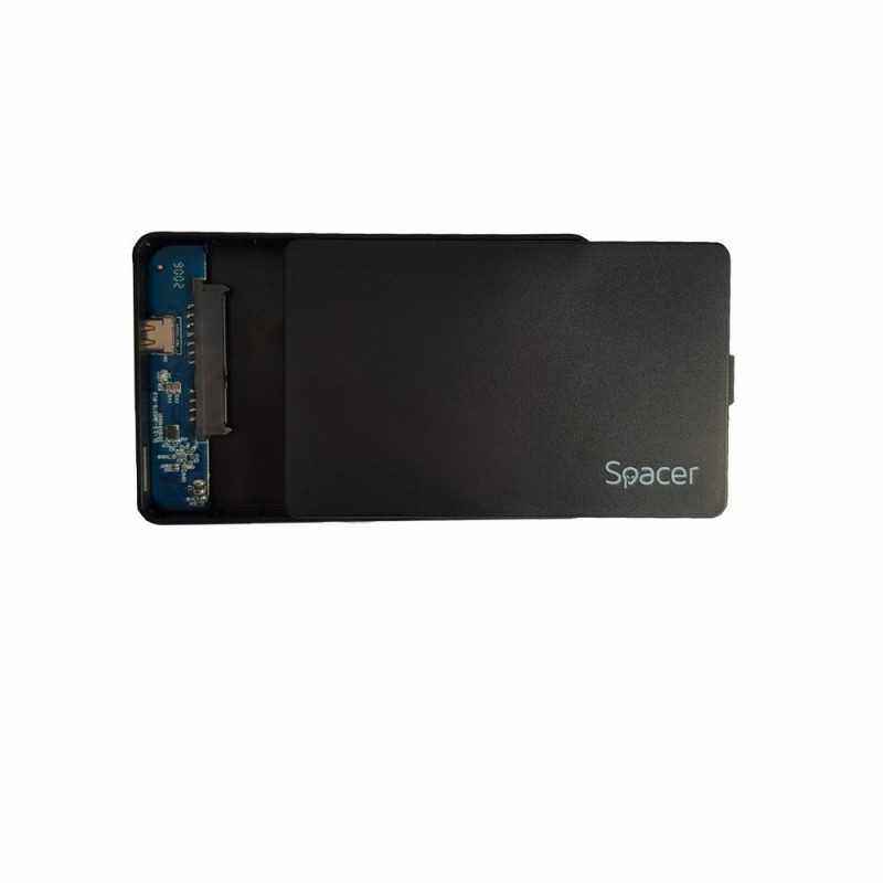 RACK extern SPACER- pt HDD/SSD- 2.5 inch- S-ATA- interfata PC USB 3.1 Type C- plastic- negru- SPR-TYPE-C-01)