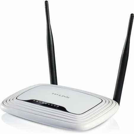 ROUTER TP-LINK wireless 300Mbps- 4 porturi 10/100Mbps- 2 antene externe- Atheros- 2T2R TL-WR841N timbru verde 1.5 lei)
