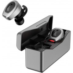 CASTI Edifier- wireless- intraauriculare - butoni- pt smartphone- microfon pe casca- conectare prin Bluetooth 5.0- gri- TWSNB-MG