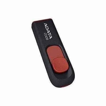 MEMORIE USB 2.0 ADATA 32 GB- retractabila- carcasa plastic- negru / rosu- AC008-32G-RKD TV 0.02 lei)