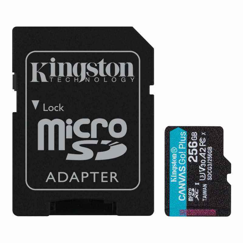 CARD MicroSD KINGSTON- 256 GB- MicroSD- clasa 10- standard UHS-I U3- SDCG3/256GB TV 0.02 lei)