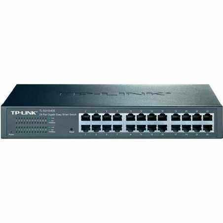 SWITCH TP-LINK 24 porturi Gigabit- easy smart- carcasa metalica- rackabil TL-SG1024DE timbru verde 1.5 lei)