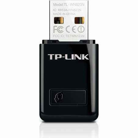 ADAPTOR RETEA TP-LINK mini- extern wireless 2.4 GHz- USB 2.0- port- 300 Mbps- antena interna x 1- TL-WN823N 45502442