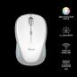 MOUSE TRUST- Yvi FX- PC sau NB- wireless- 2.4GHz- optic- 1600 dpi- butoane/scroll 4/1- iluminare- buton selectare viteza- alb- T