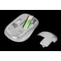 MOUSE TRUST- Yvi FX- PC sau NB- wireless- 2.4GHz- optic- 1600 dpi- butoane/scroll 4/1- iluminare- buton selectare viteza- alb- T